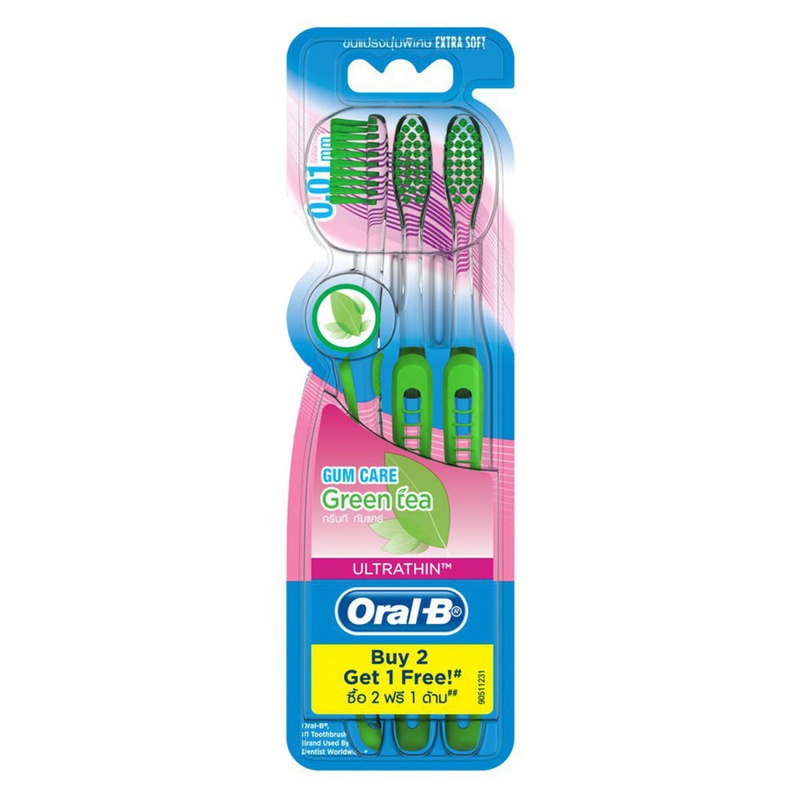 Review bàn chải đánh răng Oral-B Trà Xanh