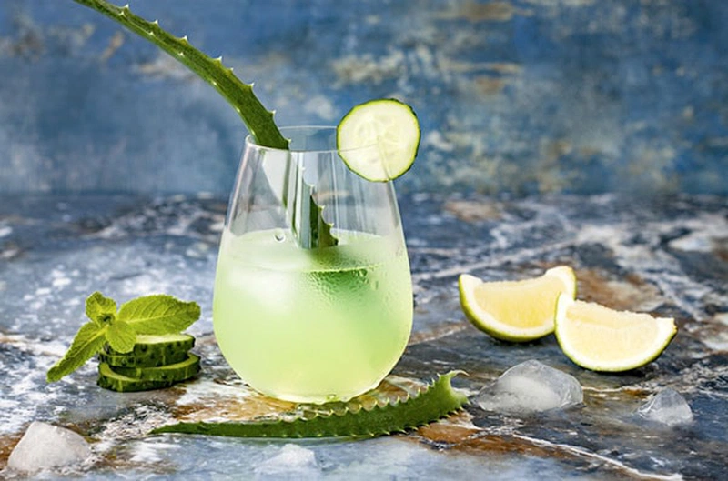 Công thức detox chanh, mật ong giảm cân kết hợp với nha đam