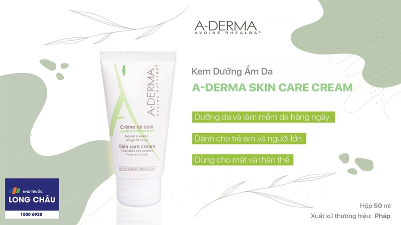 kem dưỡng ẩm da A-Derma Skin Care Cream 50ml 2