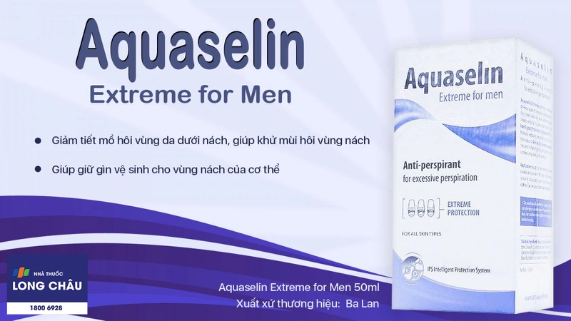 Lăn khử mùi cho nam Aquaselin Extreme For Men 2