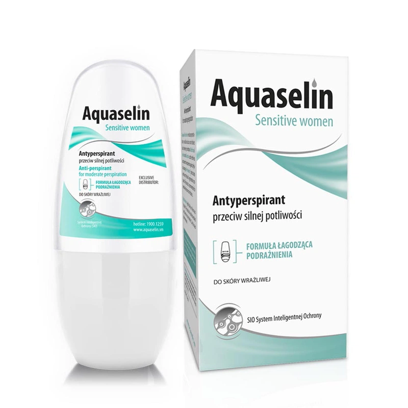 Lăn khử mùi dành cho nữ Aquaselin Sensitive Women 50ml 1
