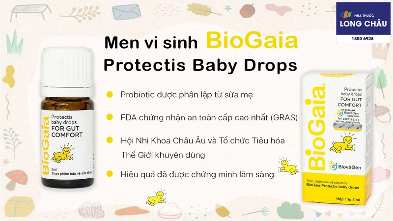 Men vi sinh BioGaia Protectis Baby Drops 5ml 2