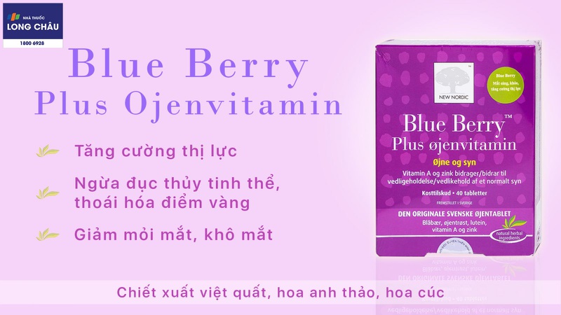 Viên uống bổ mắt Blue Berry Plus Ojenvitamin New Nordic 2