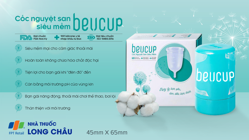 Mua cốc nguyệt san BeU Cup chính hãng giá rẻ