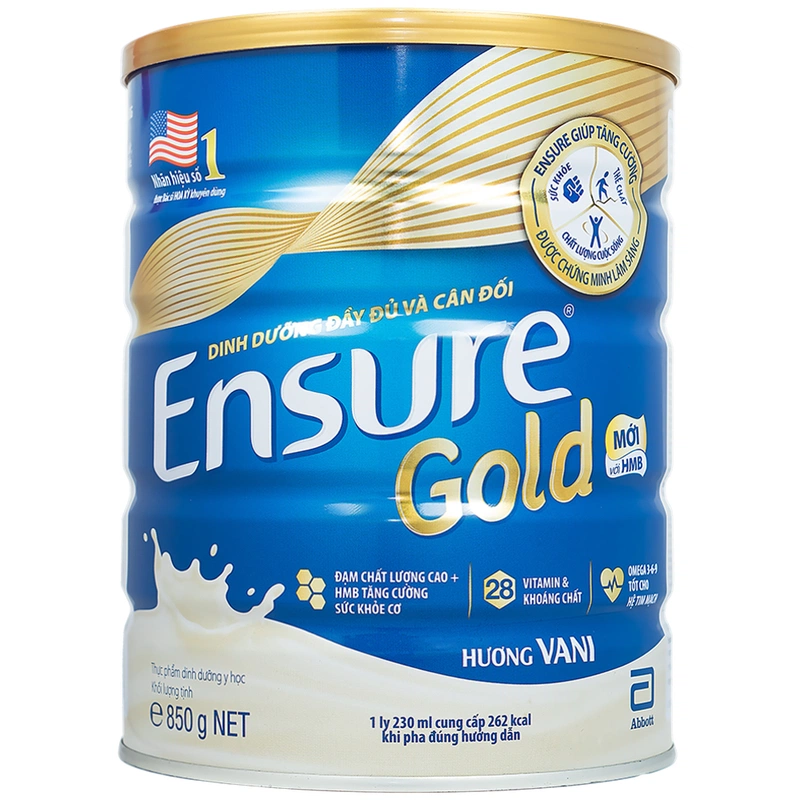 Sữa Ensure Gold hương vani 850g 1