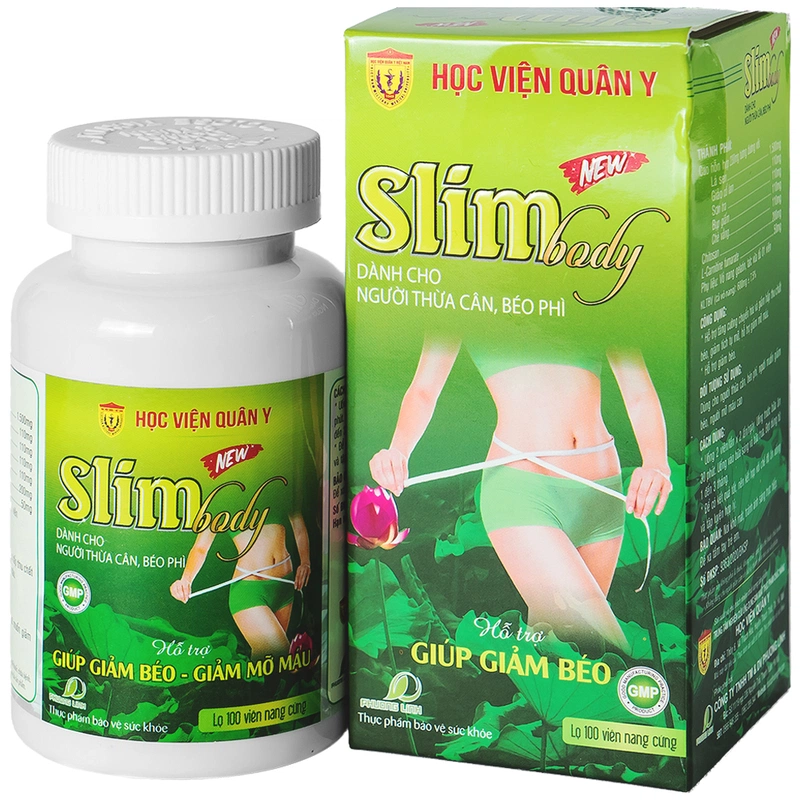 Viên uống hỗ trợ giảm cân Slim Body New HVQY 100 viên 1