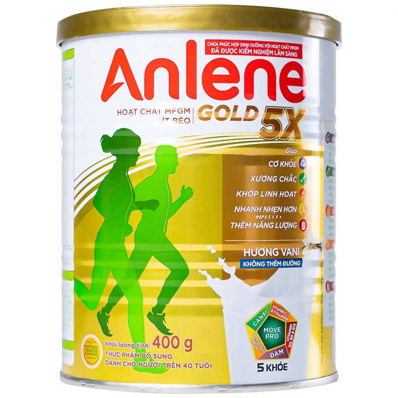 Sữa Anlene Gold 5X Hương Vani 1