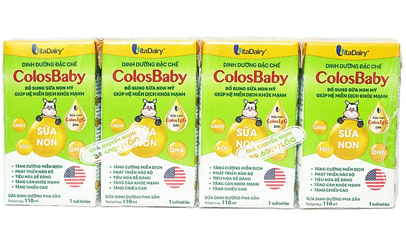 Sữa bột pha sẵn VitaDairy ColosBaby 110ml 1