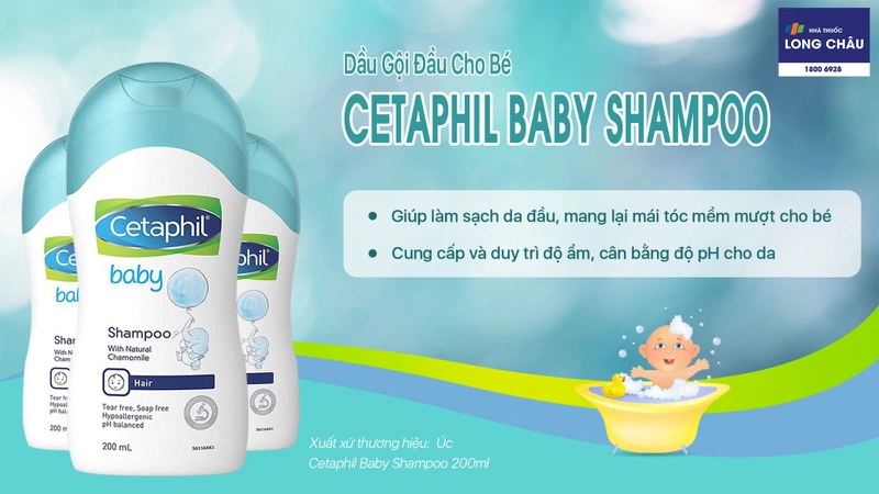 Cetaphil Baby Shampoo Hair 200Ml - Dầu Gội Đầu Trẻ Em 2