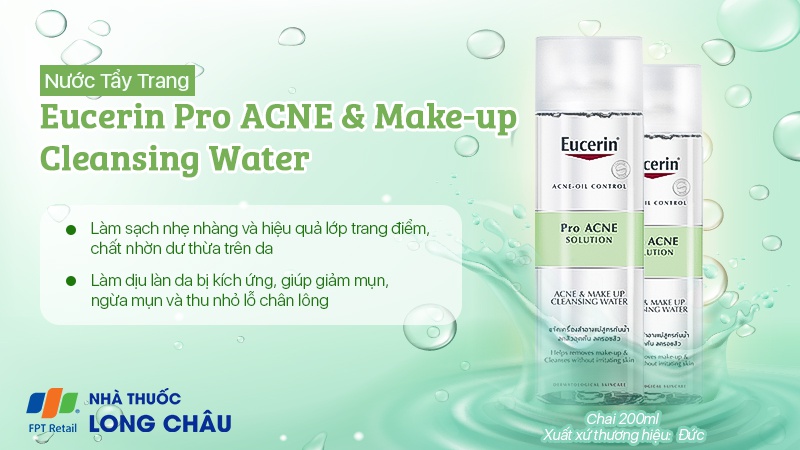 Nước tẩy trang Eucerin Pro Acne Solution Acne & Make-up Cleansing Water 2