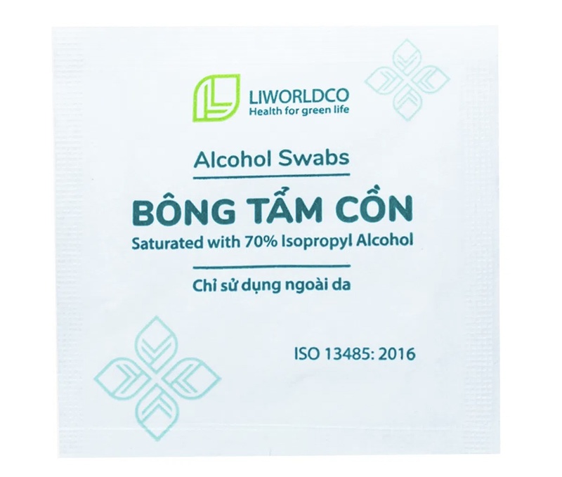 Bông tẩm cồn Alcohol Swabs Liworldco