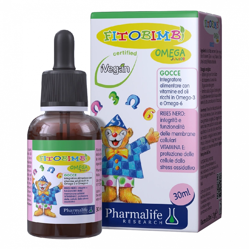 Thực phẩm hỗ trợ phát triển não bộ cho bé Fitobimbi Omega 3 Junior Gocce 30ml 3