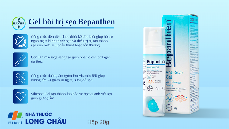 Gel bôi trị sẹo Bepanthen Anti-Scar 1