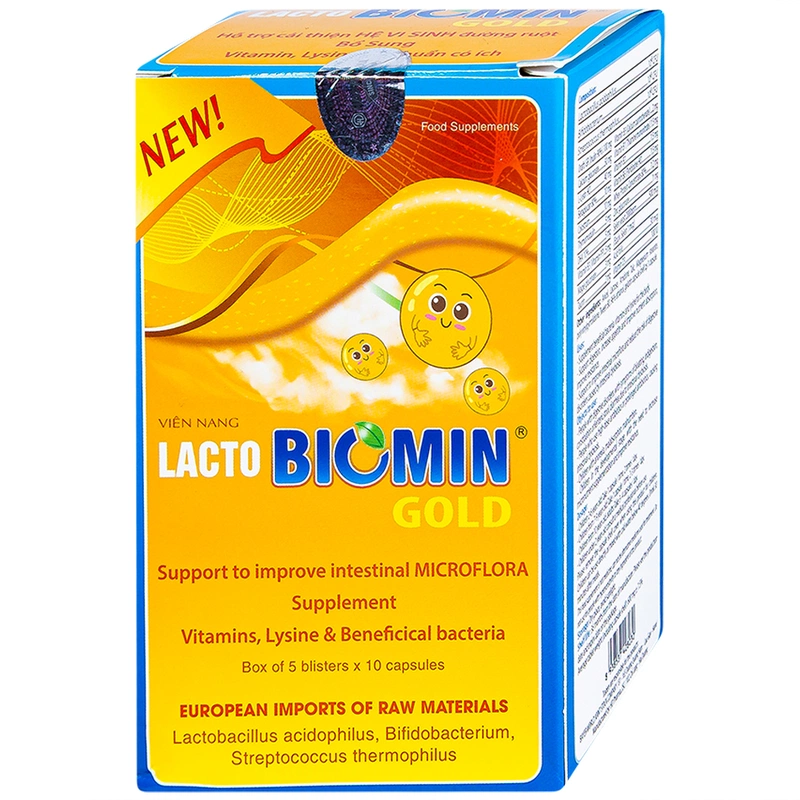 Viên nang Lacto Biomin Gold New HD Pharma