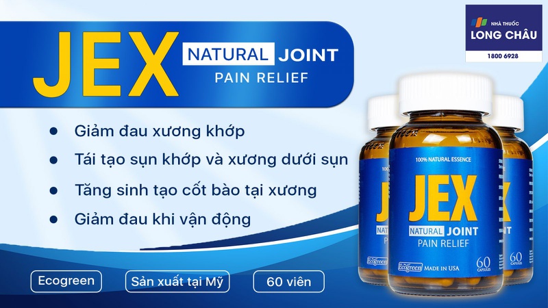 Viên uống bổ khớp Jex Natural Joint Pain Relief Ecogreen 60 Viên 2