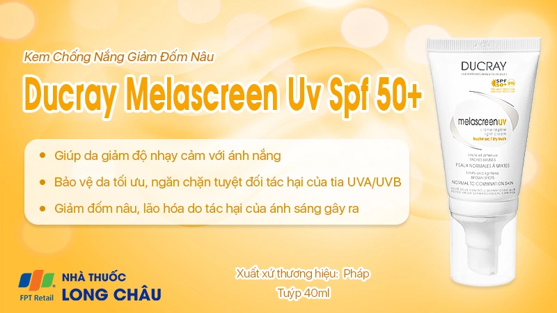 Kem chống nắng giảm đốm nâu Ducray Melascreen UV SPF 50+ 40ml 2