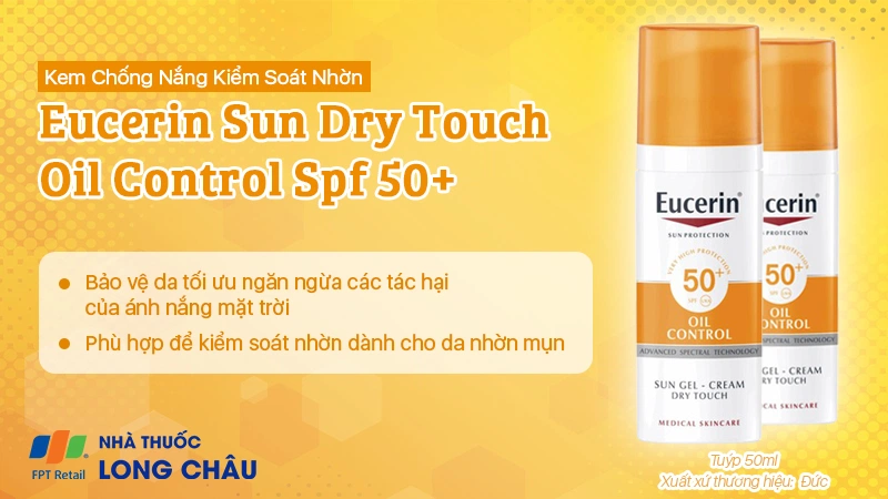 Kem chống nắng kiểm soát nhờn Eucerin Sun Dry Touch Oil Control SPF 50+ 50ml 2