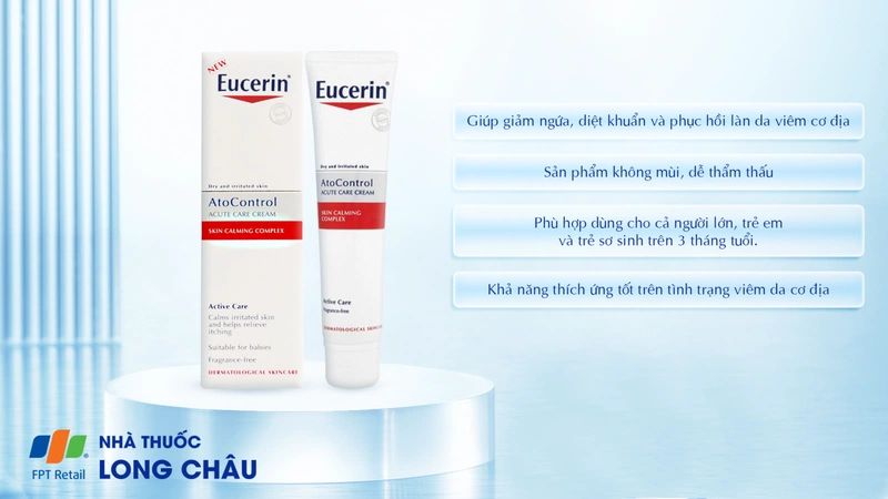 Kem dưỡng da giảm ngứa, đỏ da Eucerin AtoControl Acute Care Cream 40ml 1
