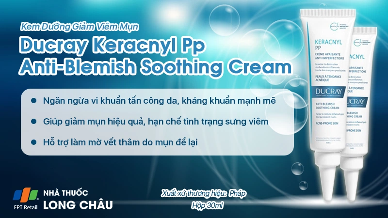 Kem giảm mụn Ducray Keracnyl PP Anti-Blemish Soothing Cream 30ml 2