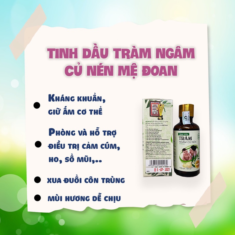 Một số sản phẩm Mệ Đoan nổi bật có tác dụng kháng khuẩn, hỗ trợ trị cảm hiệu quả 2