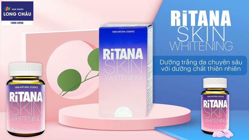 Viên uống trắng da Ritana Skin Whitening ECOGREEN 60 viên 2