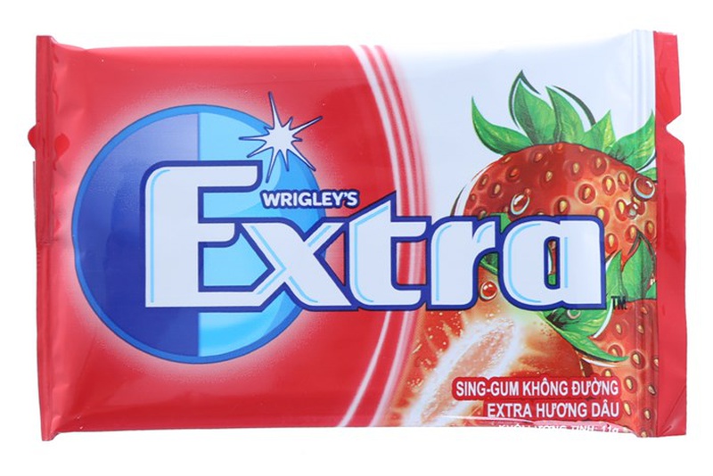 Kẹo sing-gum không đường Extra hương dâu