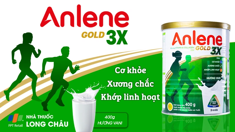 Sữa Anlene Gold 3X Hương Vani 400G 2