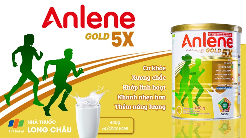 Sữa Anlene Gold 5X Hương Vani 2