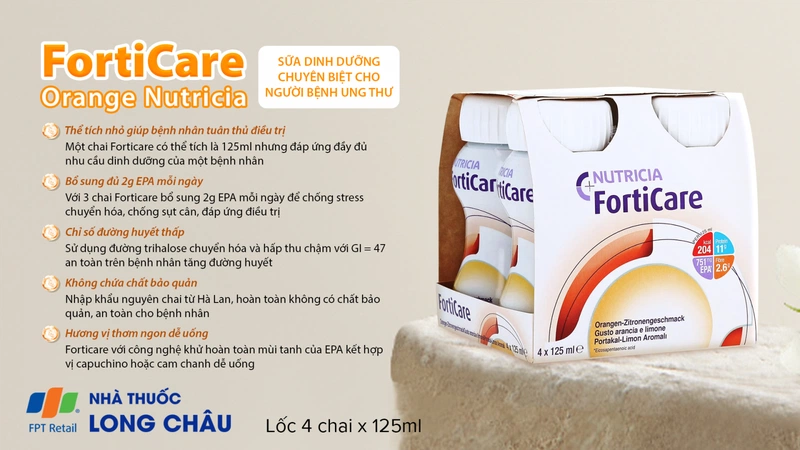 Sữa Forticare Nutricia hương cam 2