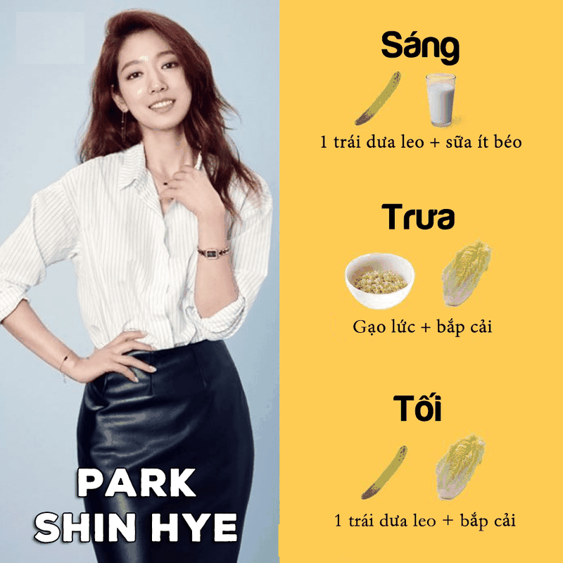 Tham khảo một số thực đơn giảm cân của sao Hàn 3