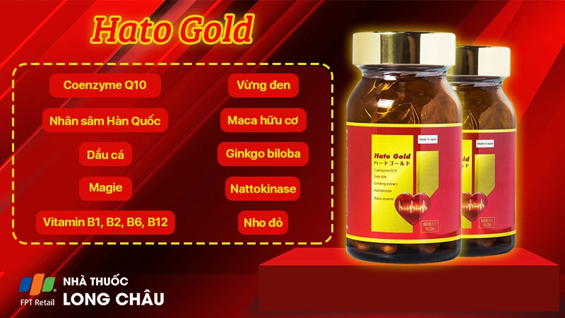 Viên uống cải thiện tim mạch Hato Gold 60 viên 1