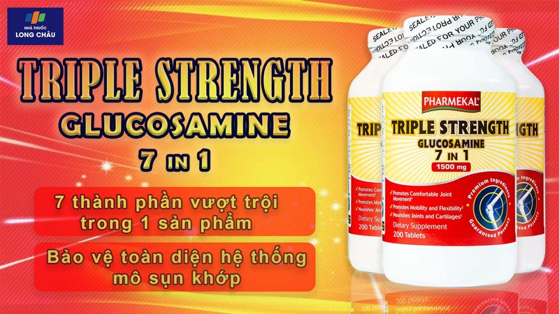 Viên uống bổ khớp Triple Strength Glucosamine 7 in 1 Pharmekal 200 viên 2