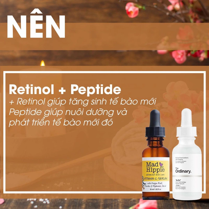 Tư vấn làm đẹp: Peptide dùng chung với Retinol được không 2