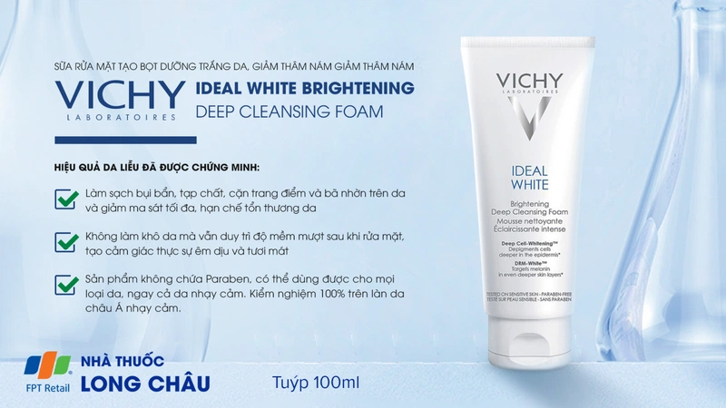 Vichy Ideal White Brightening Deep Cleansing Foam 2