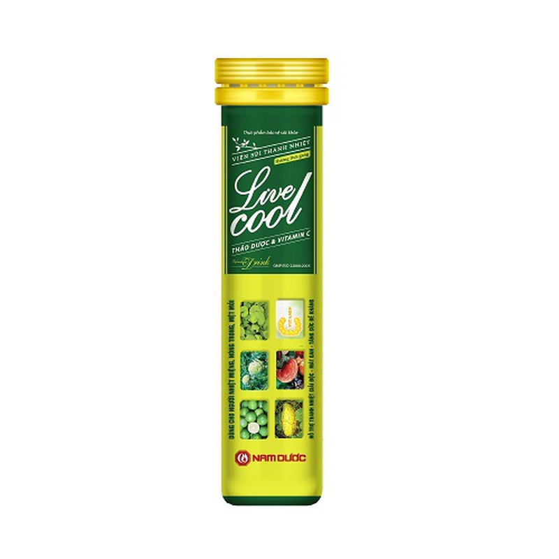 VIÊN SỦI THANH NHIỆT LIVECOOL HƯƠNG DƯA GANG 16V 2