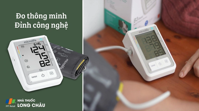 Máy đo huyết áp bắp tay tự động Microlife B3 Basic giá rẻ