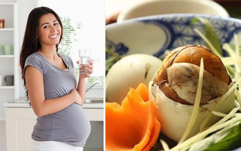 Bà bầu ăn trứng vịt lộn có được không