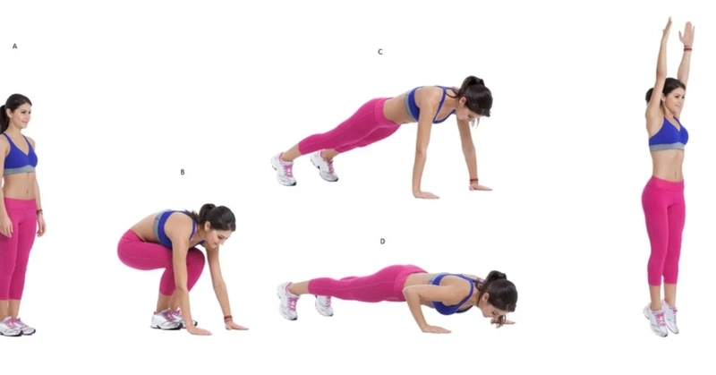 Các bước thực hiện bài tập Burpee