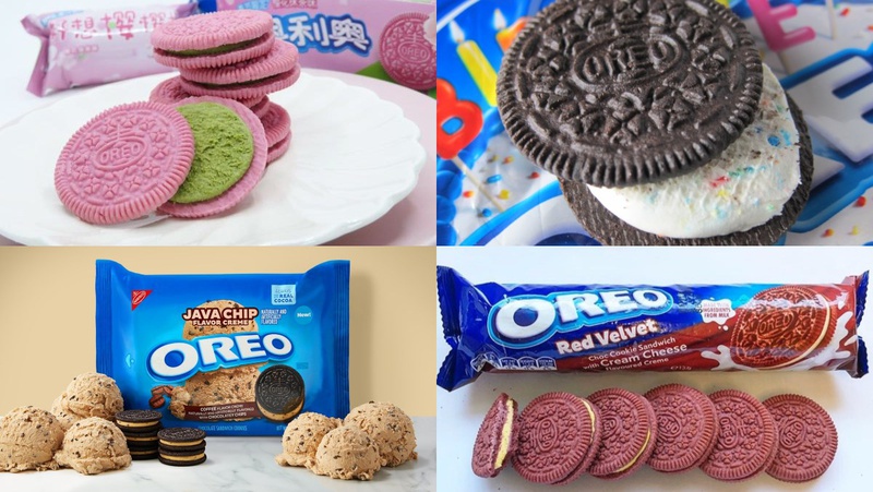 Dòng bánh oreo đã cho ra nhiều loại nhân và màu sắc khác nhau