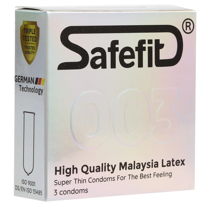 Bao Cao Su Safefit 003 S52 siêu mỏng có độ co giãn tốt