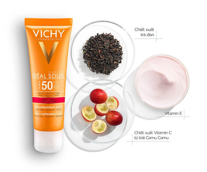 Kem chống nắng Vichy có tác dụng chống lão hóa da