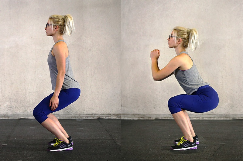 Các động tác squat sẽ giúp bạn cải thiện toàn bộ cơ vùng đùi và mông hiệu quả