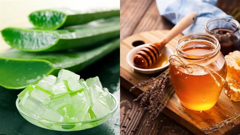 Sử dụng mật ong kết hợp nha đam để làm sạch và làm trắng vùng ria mép