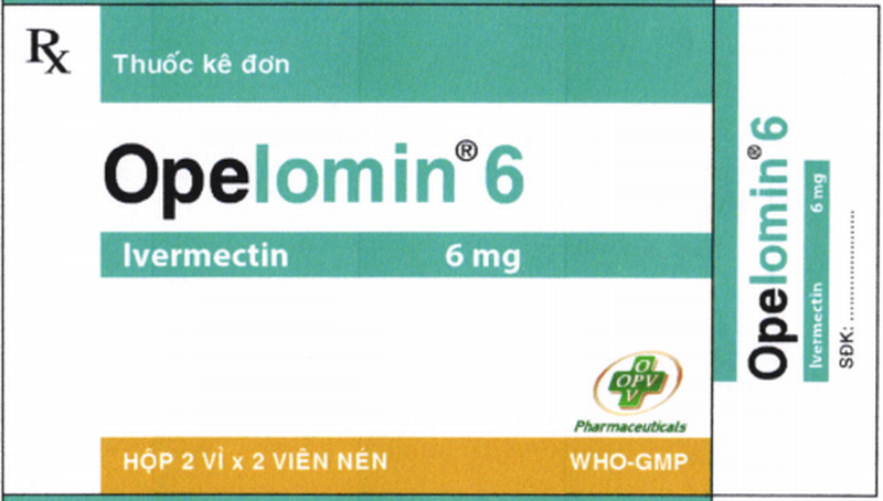 Opelomin 6Mg OPV là thuốc được chọn điều trị bệnh giun chỉ Onchocerca volvulus