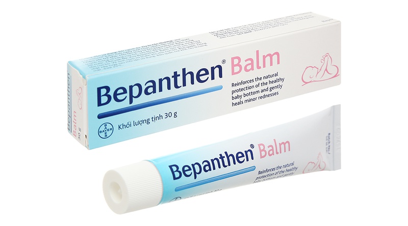 Bepanthen Balm có tác dụng trị hăm tã, mẩn ngứa,...