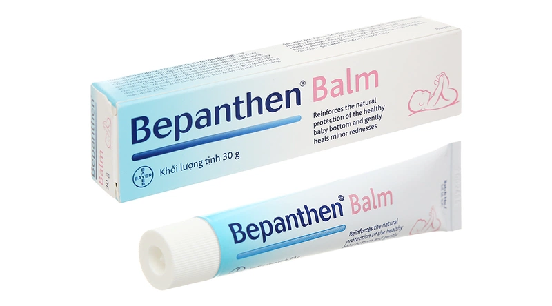 Bepanthen Balm có tác dụng trị hăm tã, mẩn ngứa,...