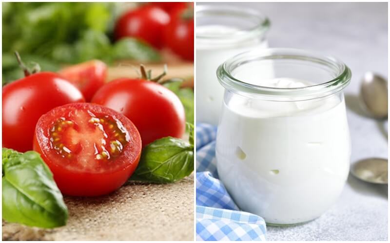 Cách trị nám bằng cà chua và sữa tươi