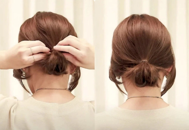 10 cách búi tóc củ tỏi đơn giản dễ thương cho các bạn gái