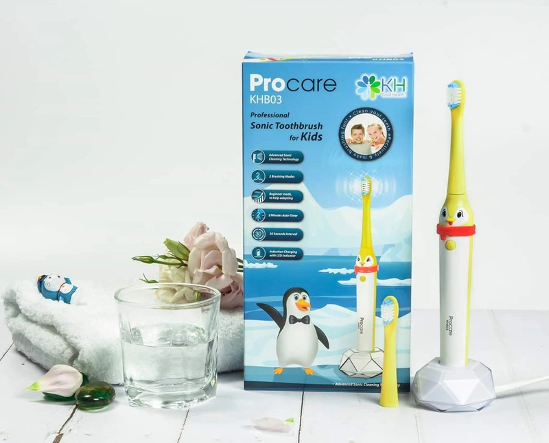 Bàn chải điện cho bé 2 tuổi: Procare KHB03