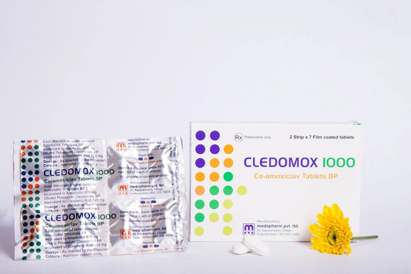 Thuốc Cledomox thuộc nhóm kháng sinh Penicillin, có thành phần chính là Amoxicilin và Acid clavulanic có công dụng điều trị các tình trạng viêm nhiễm